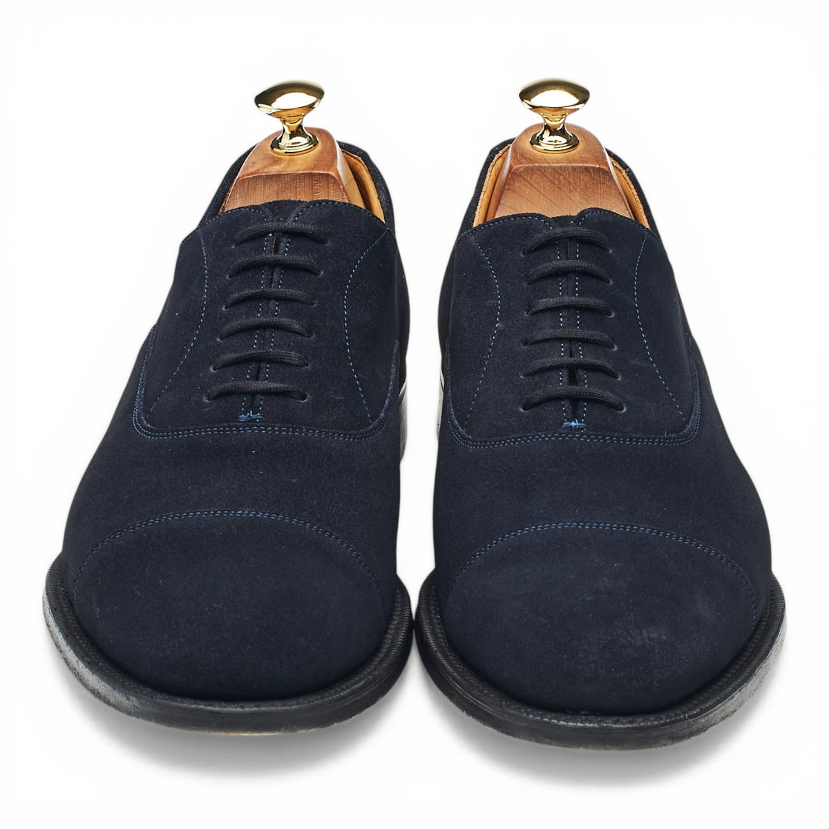 'Dubai' Navy Blue Suede Oxford UK 9 F