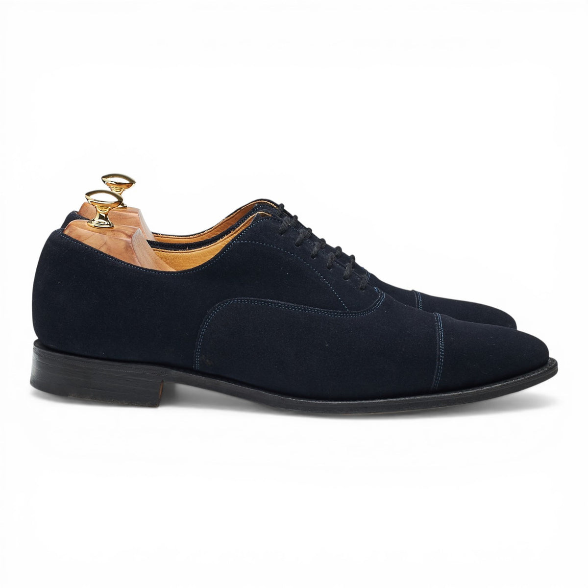 'Dubai' Navy Blue Suede Oxford UK 9 F