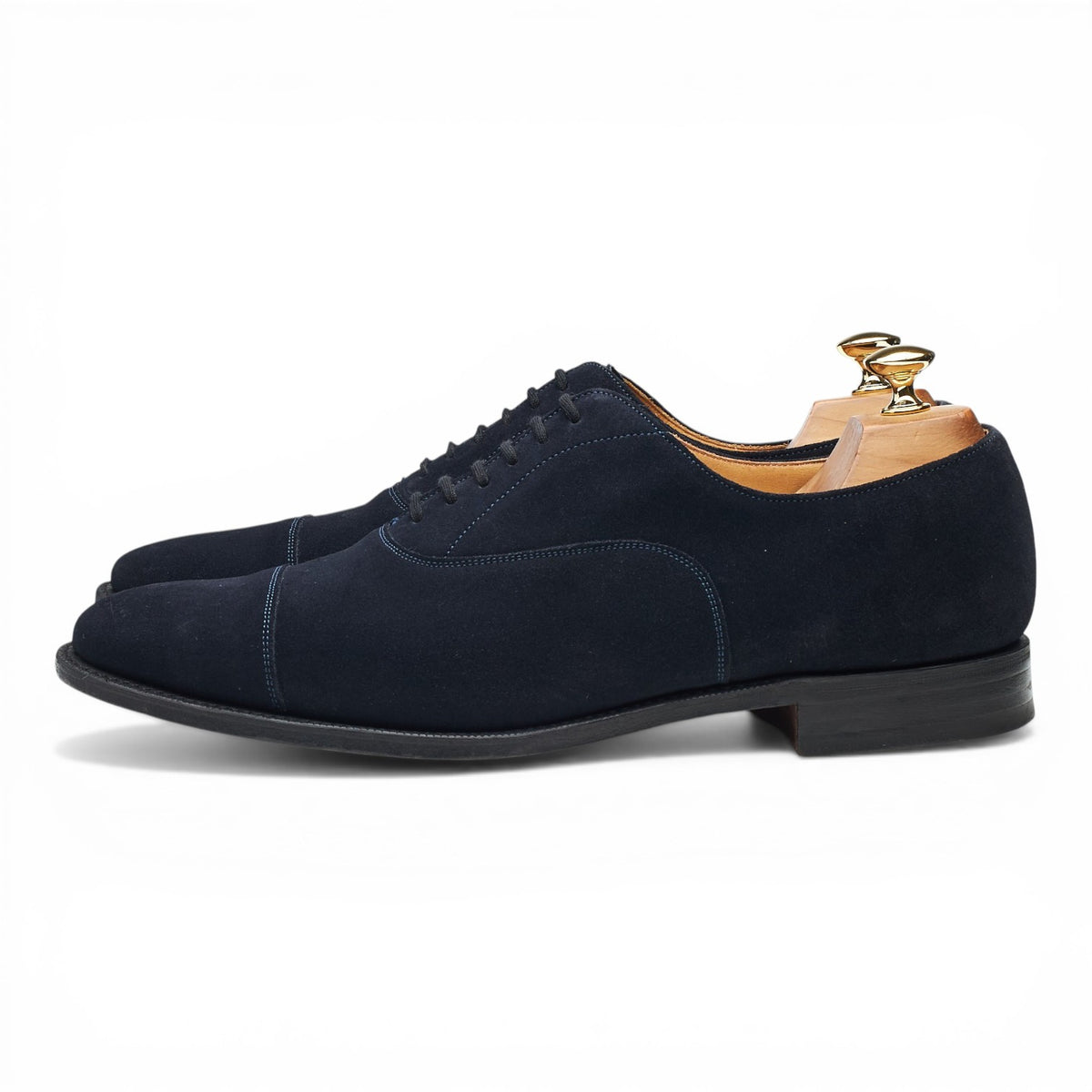 'Dubai' Navy Blue Suede Oxford UK 9 F