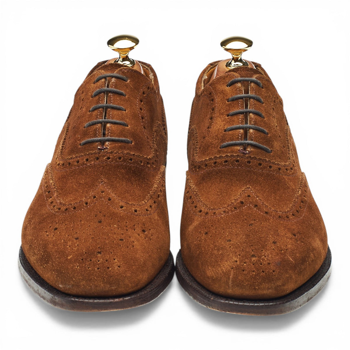 'Dulwich' Snuff Brown Suede Oxford Brogues UK 6.5 F