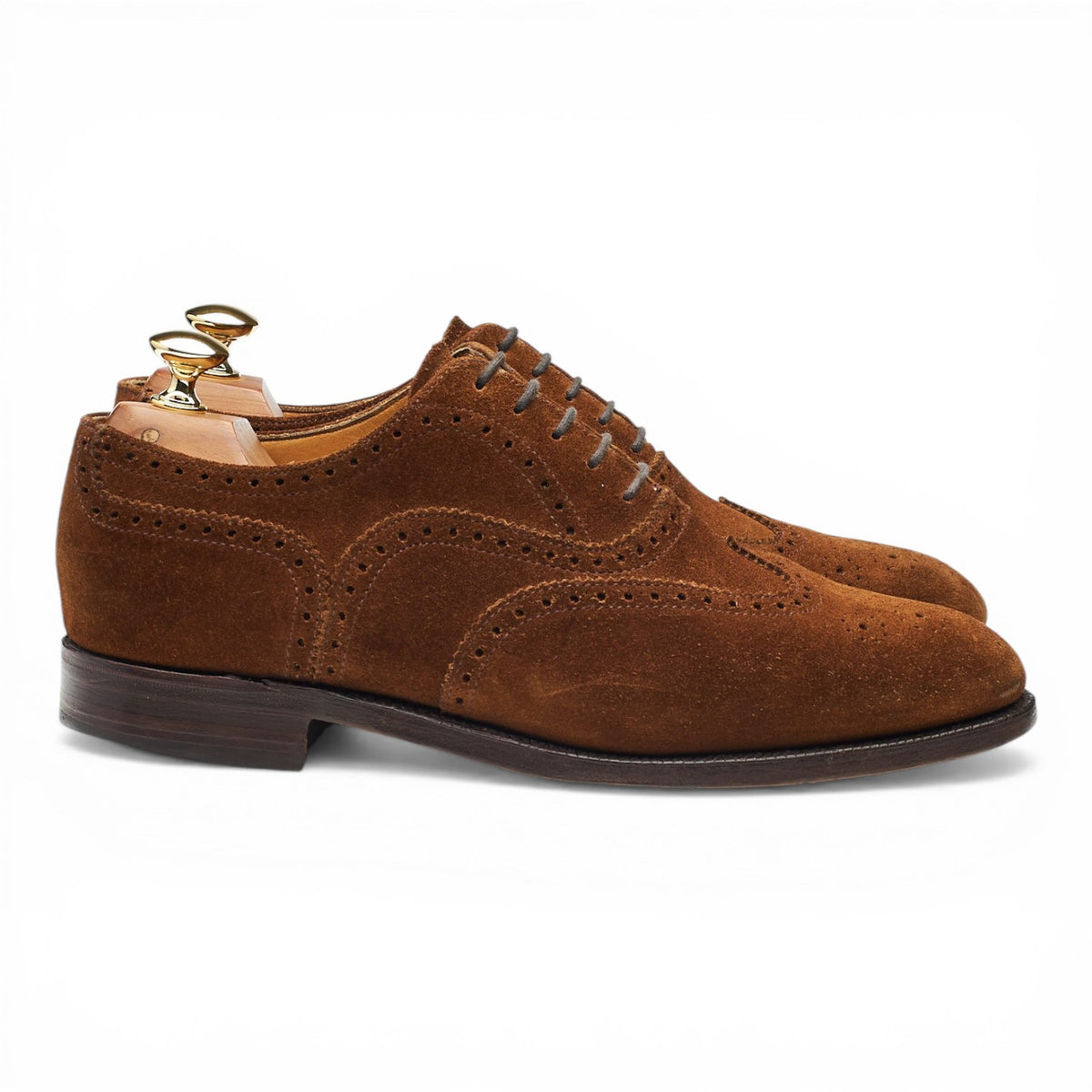 'Dulwich' Snuff Brown Suede Oxford Brogues UK 6.5 F