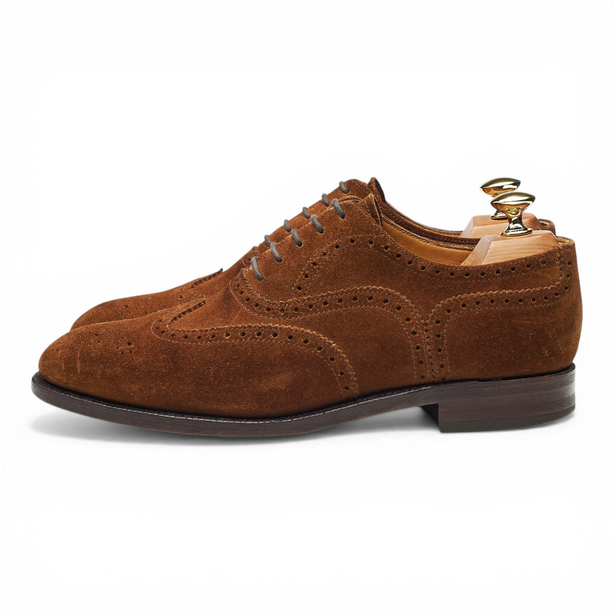 'Dulwich' Snuff Brown Suede Oxford Brogues UK 6.5 F