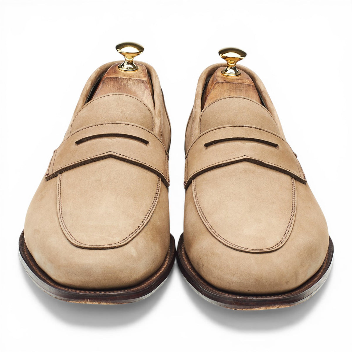 Kingsman 'Newport II' Stone Nubuck Loafers UK 11 E
