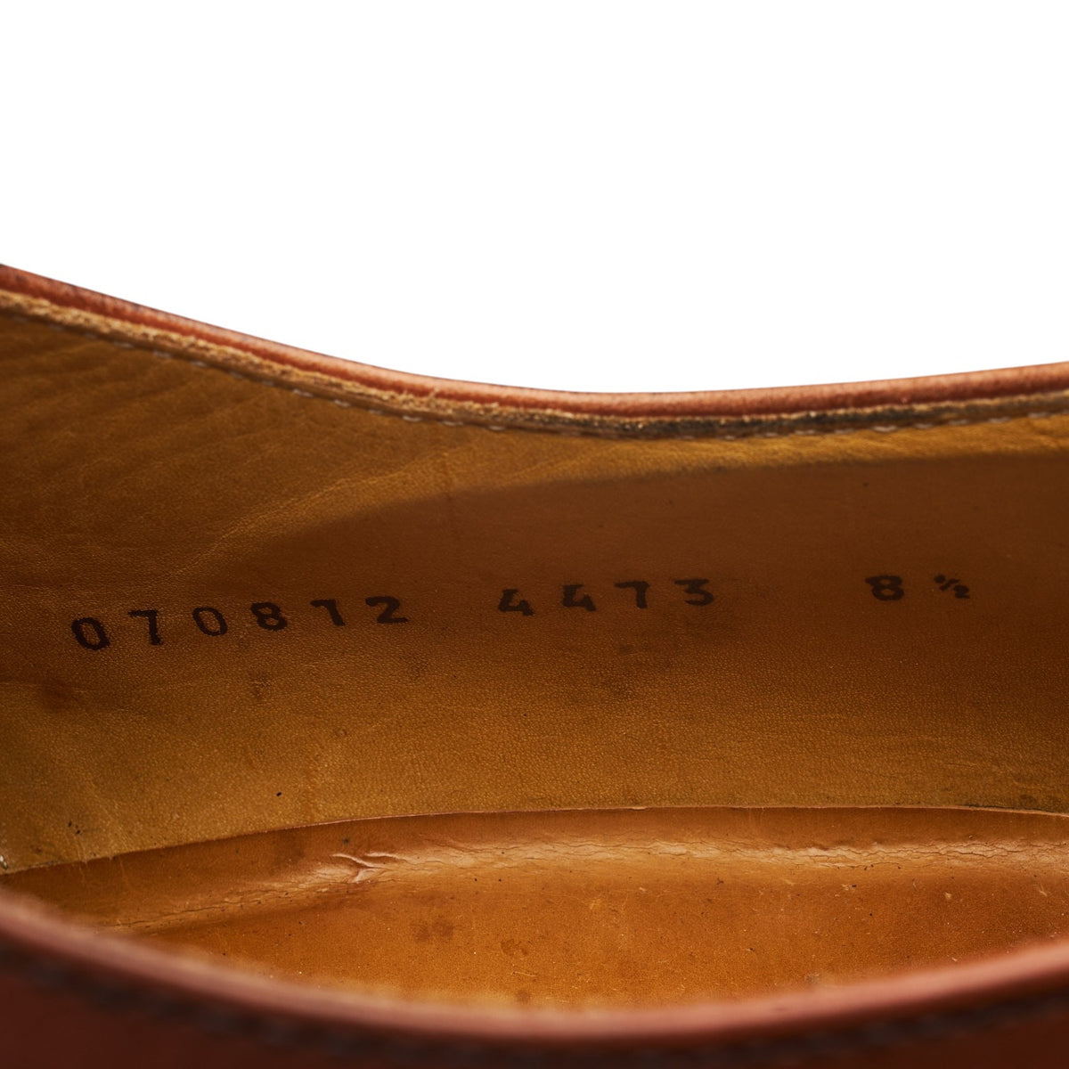 '4473' Tan Brown Leather Oxford UK 8.5