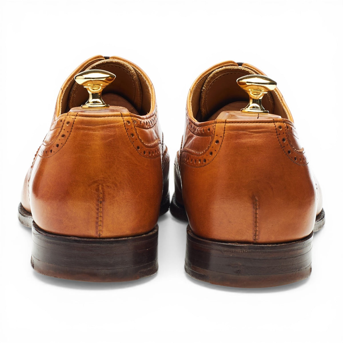 'Dartmouth' Tan Brown Leather Oxford Brogues UK 11 F