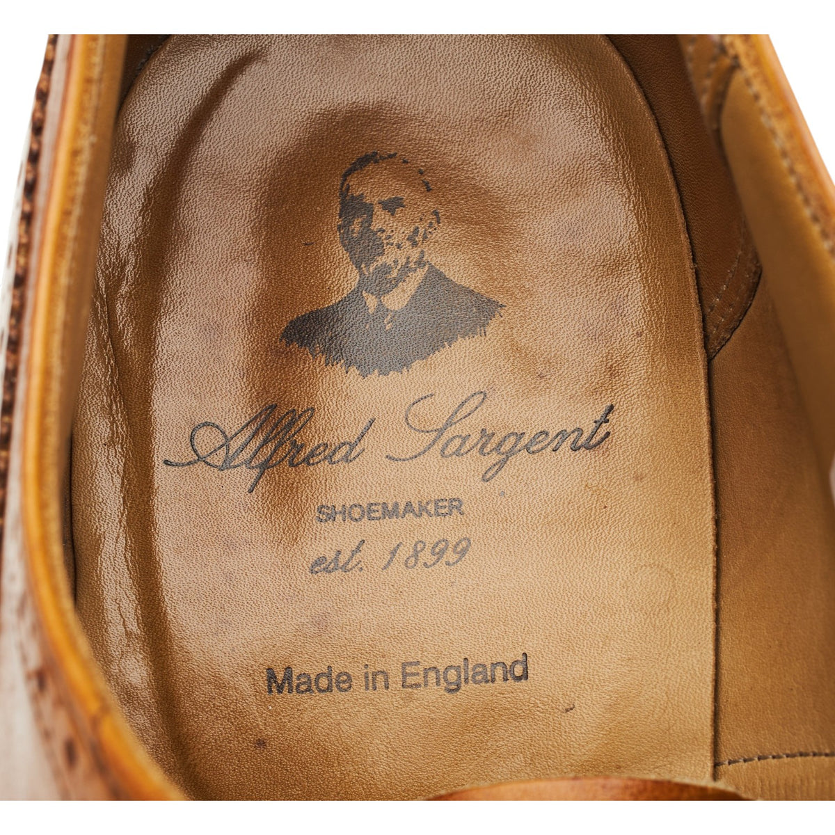 'Dartmouth' Tan Brown Leather Oxford Brogues UK 11 F