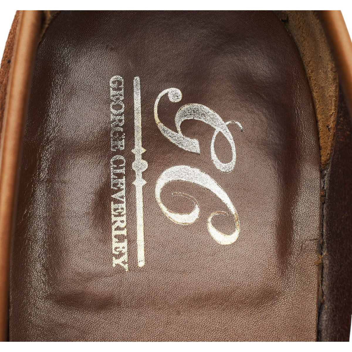 Tan Brown Grain Suede Unlined Loafers UK 10.5 E