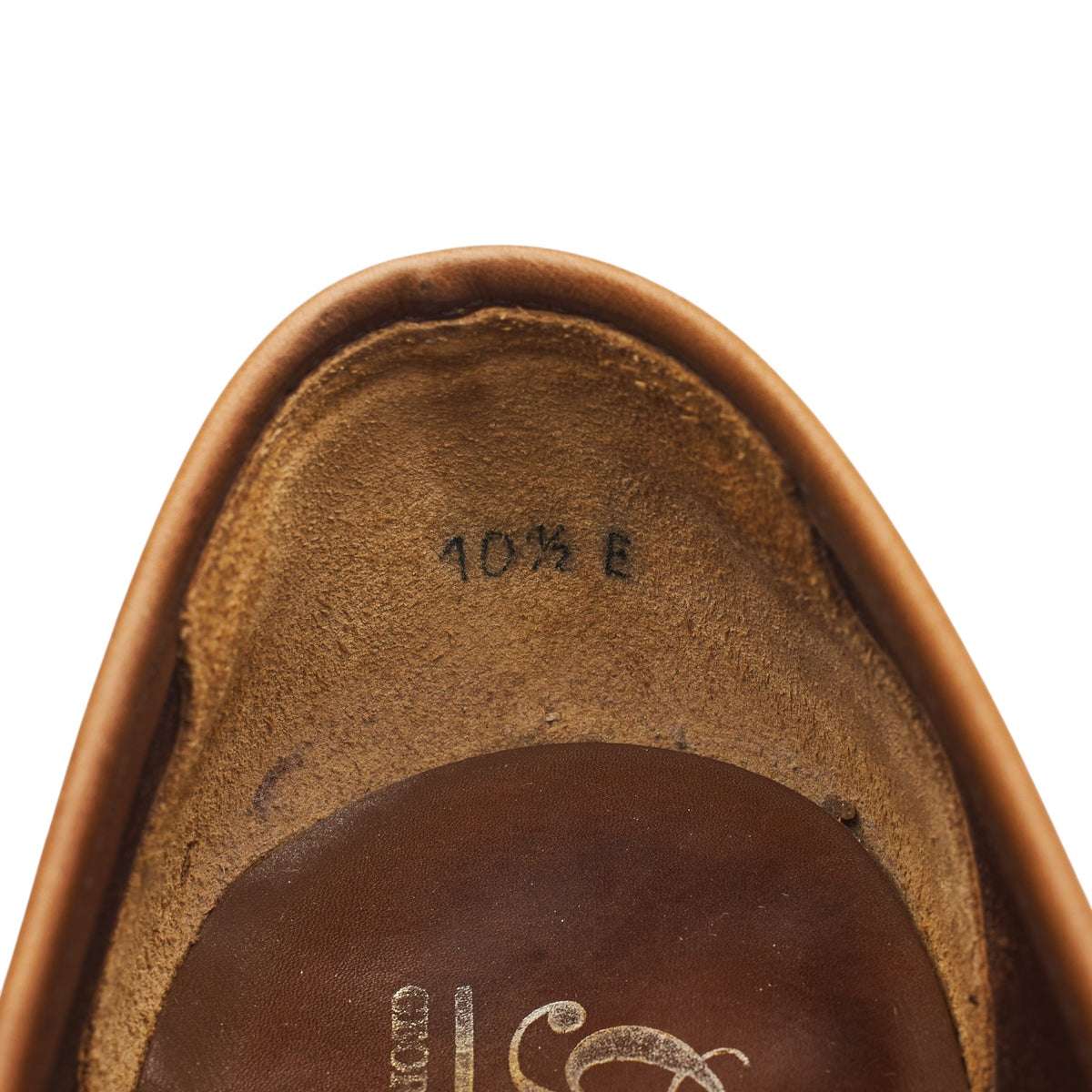 Tan Brown Grain Suede Unlined Loafers UK 10.5 E