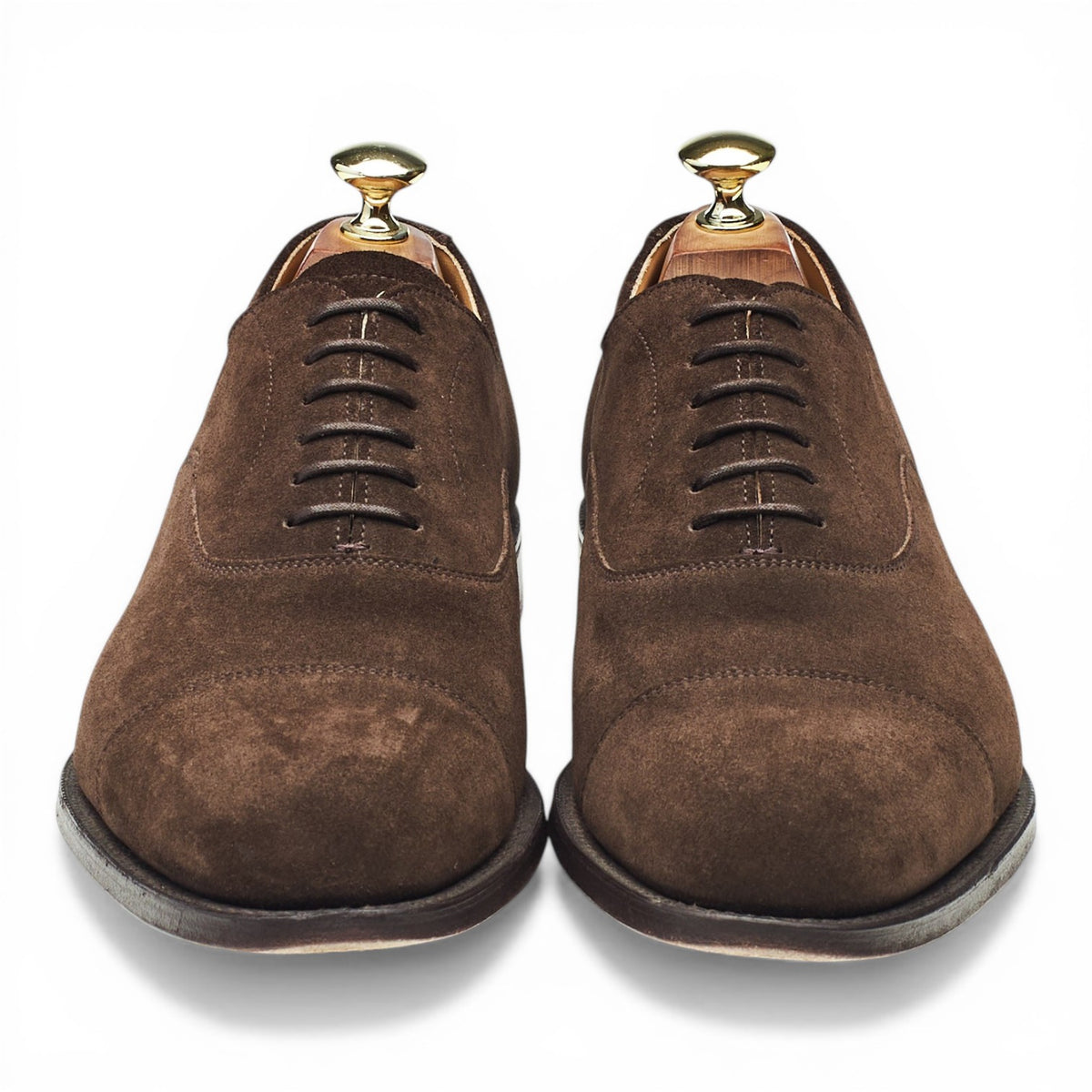 'Dubai' Dark Brown Suede Oxford UK 7 G