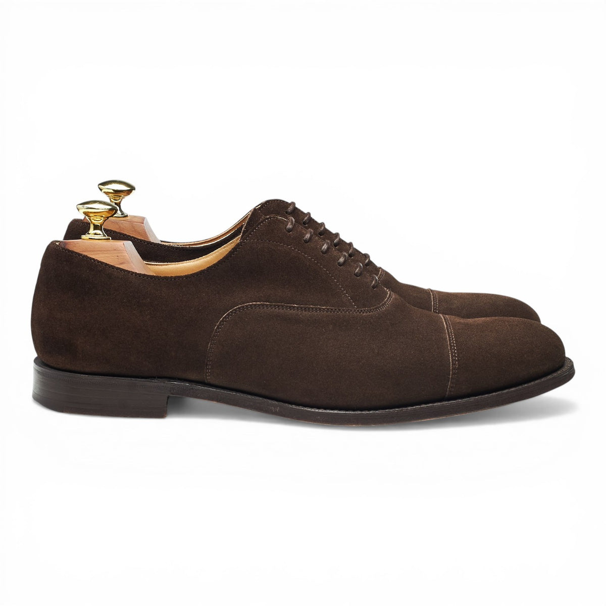 'Dubai' Dark Brown Suede Oxford UK 7 G