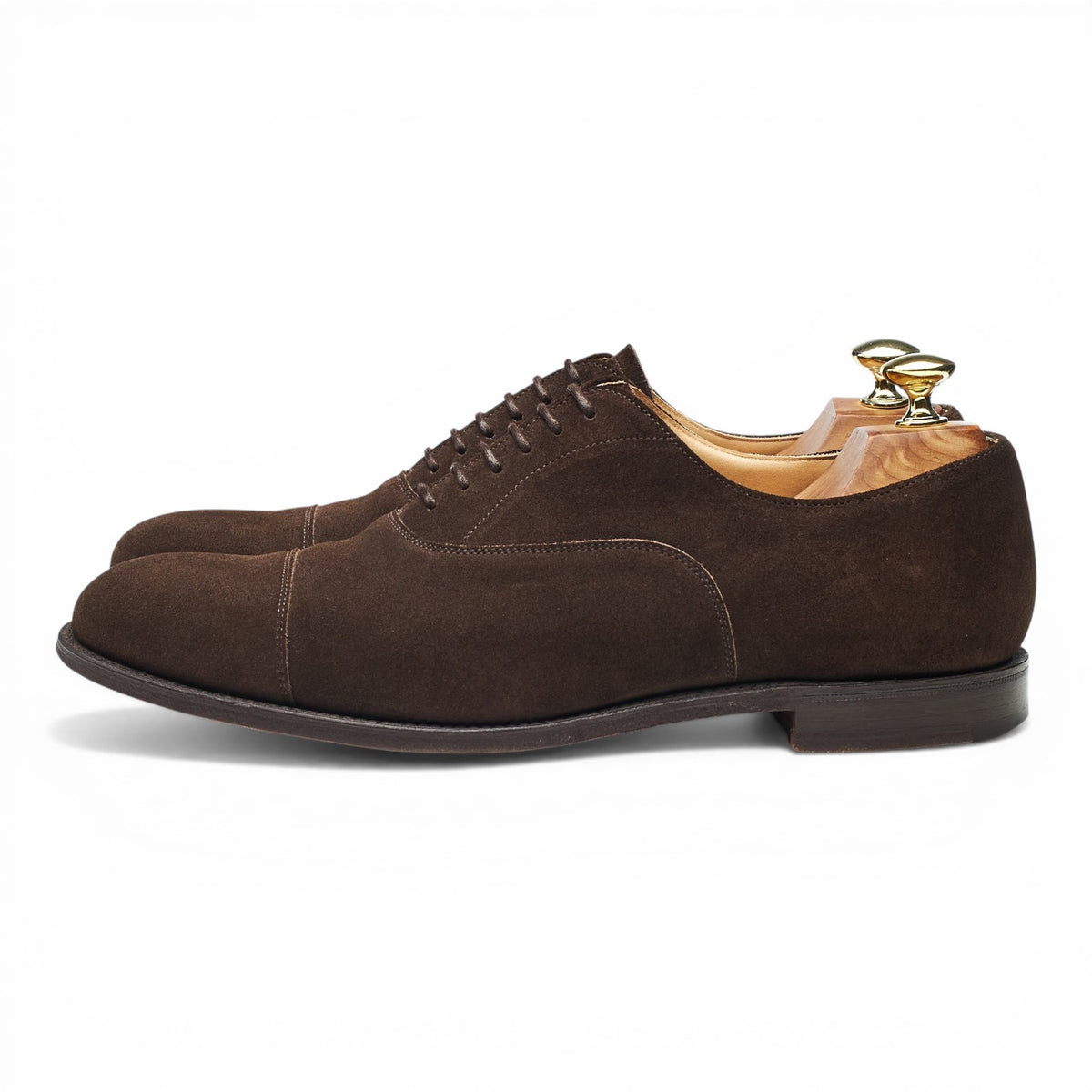 'Dubai' Dark Brown Suede Oxford UK 7 G