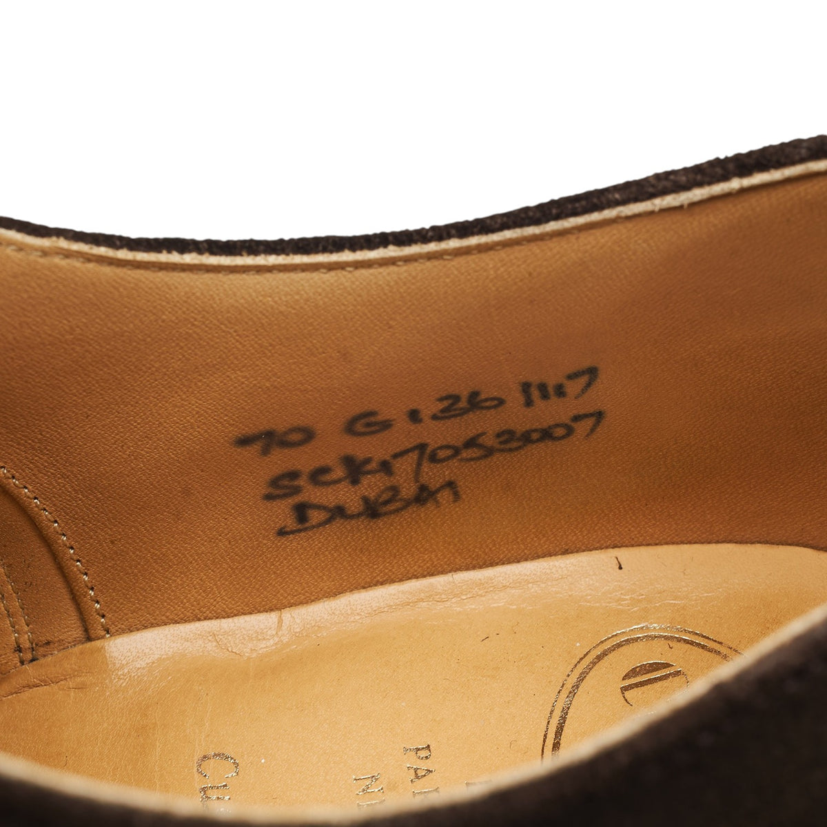 'Dubai' Dark Brown Suede Oxford UK 7 G