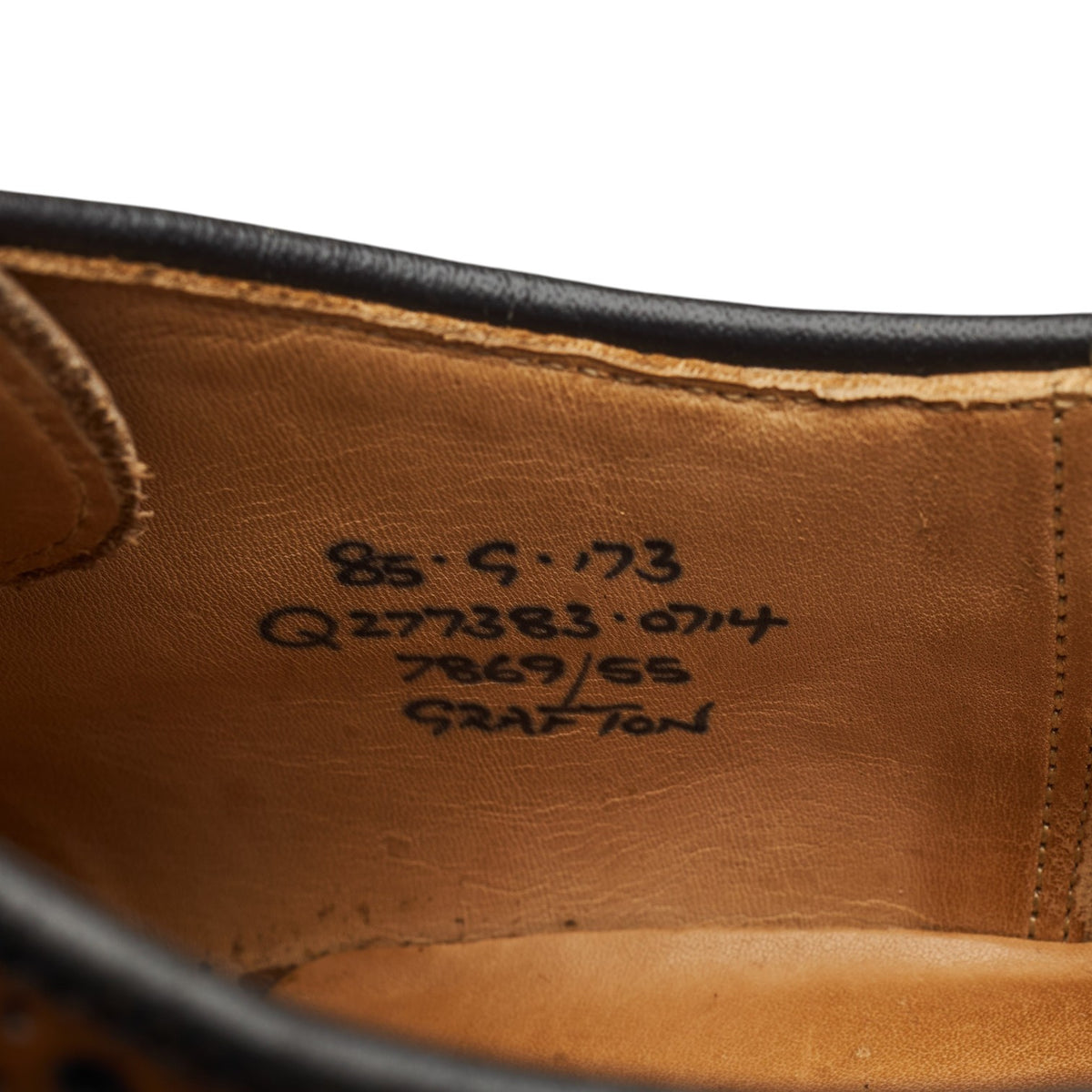 'Grafton' Tan Brown Leather Derby Brogues UK 8.5 G