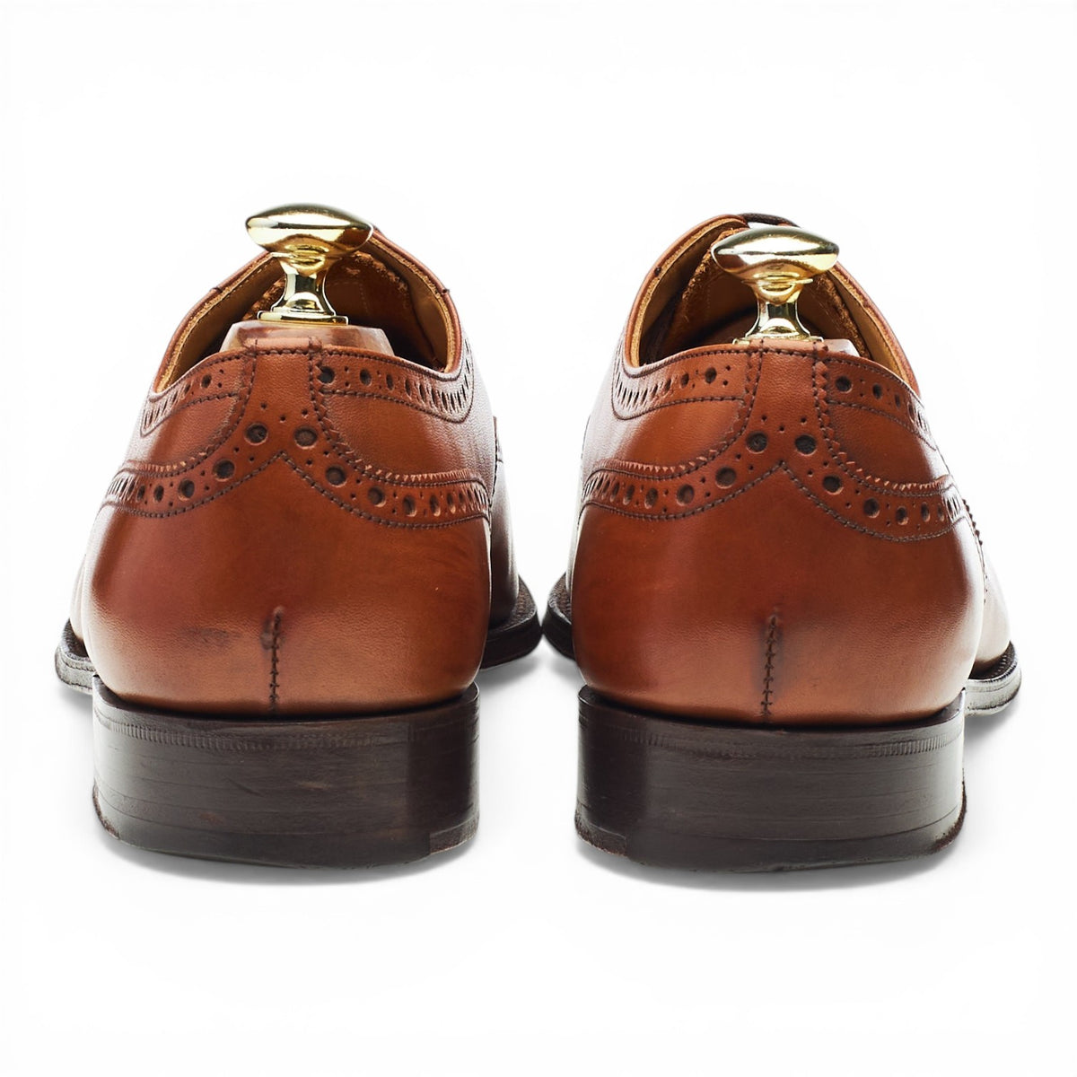 'Diplomat' Tan Brown Leather Oxford Brogues UK 7.5 G