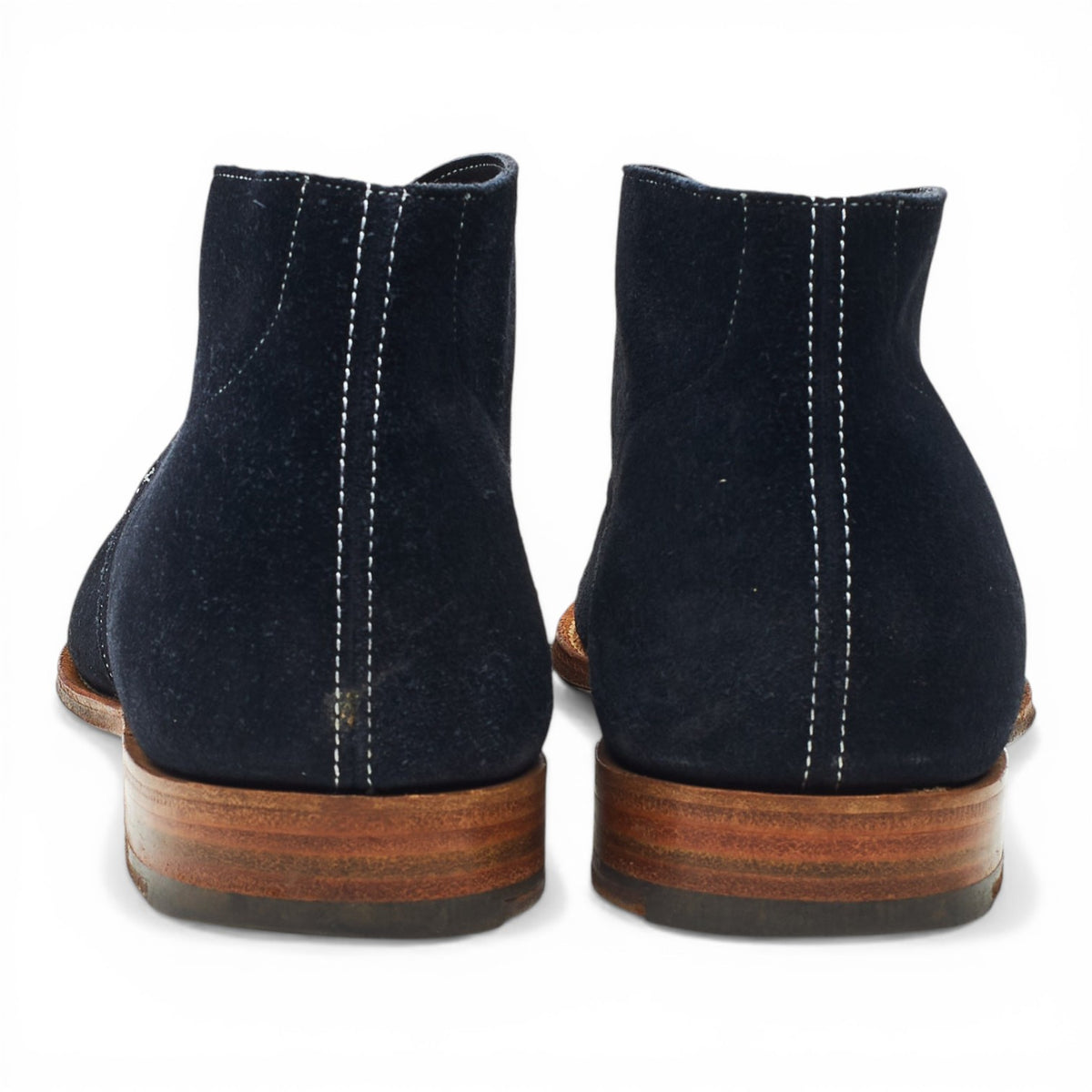 'Sahara' Navy Blue Suede Chukka Boots UK 9 F
