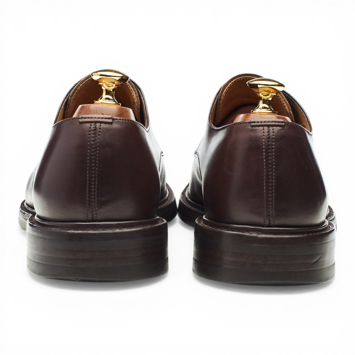 'Northwood' Dark Brown Leather Split Toe Derby UK 9 F