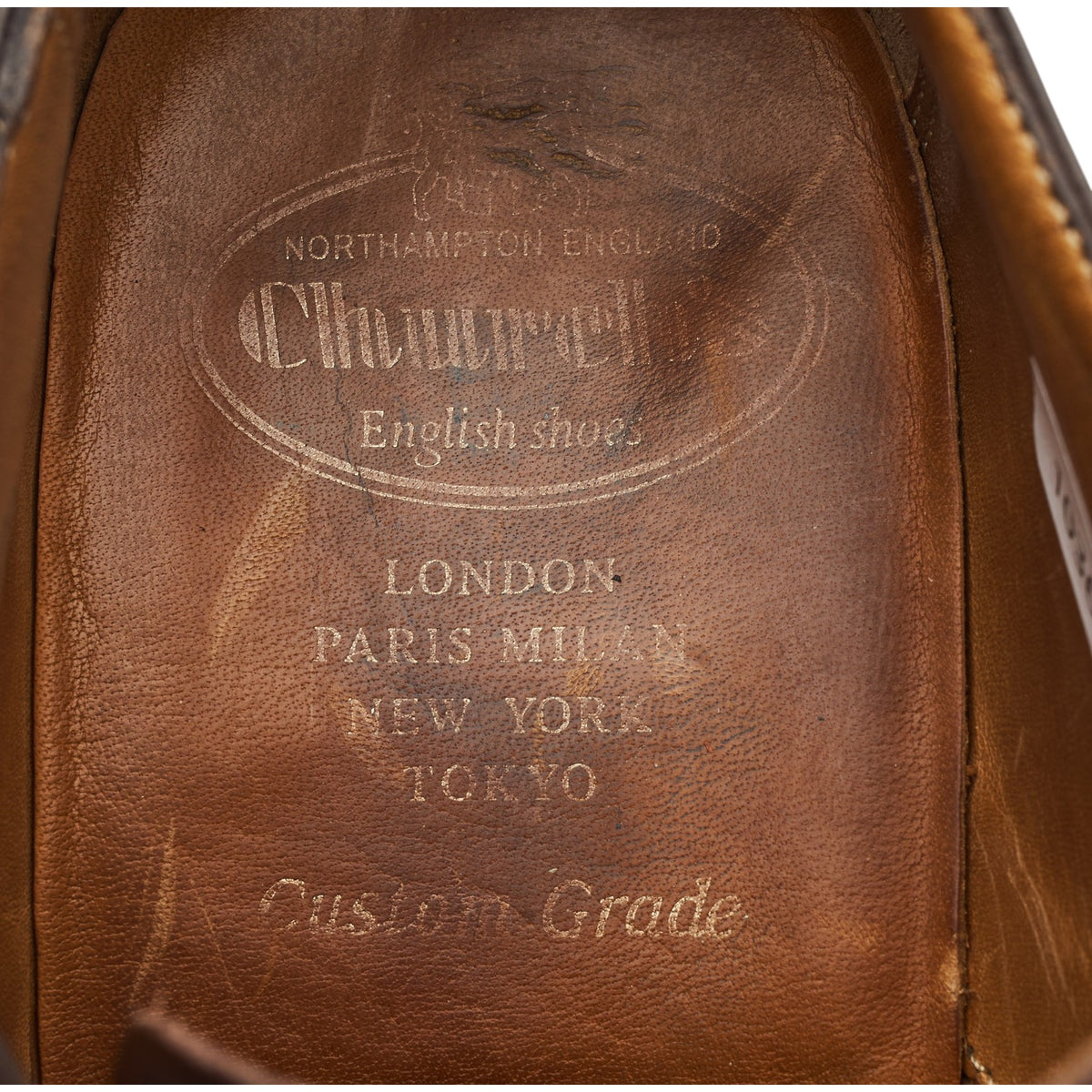 'Northwood' Dark Brown Leather Split Toe Derby UK 9 F