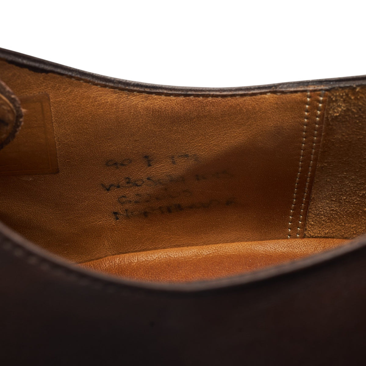 'Northwood' Dark Brown Leather Split Toe Derby UK 9 F