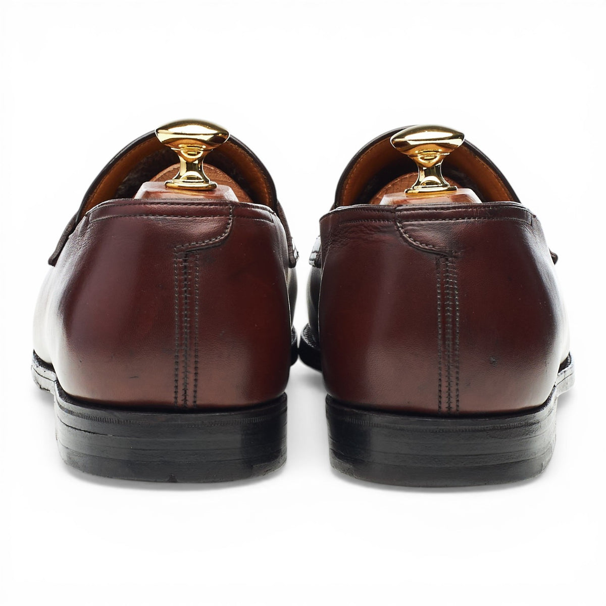 'Lopez' Dark Brown Leather Loafers UK 10 E