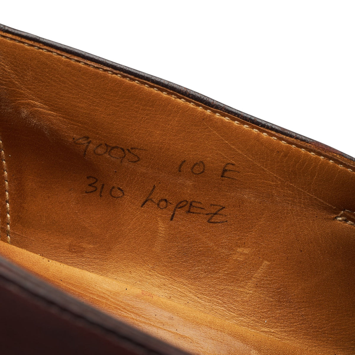 'Lopez' Dark Brown Leather Loafers UK 10 E