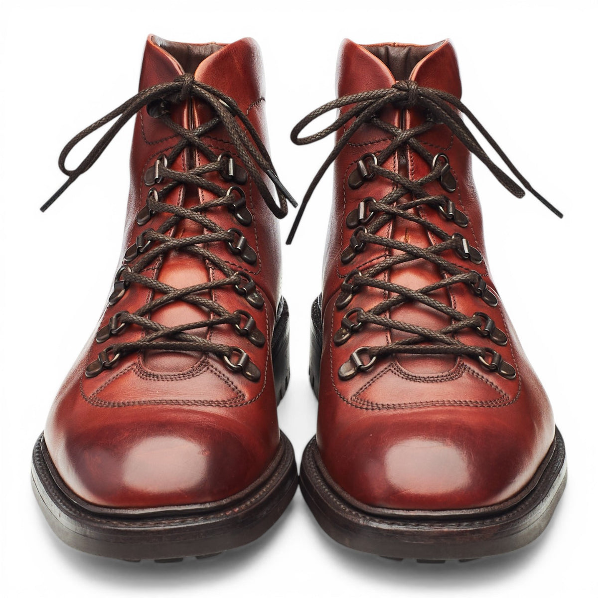 1880 'Hiker' Oxblood Leather Boots UK 9 F