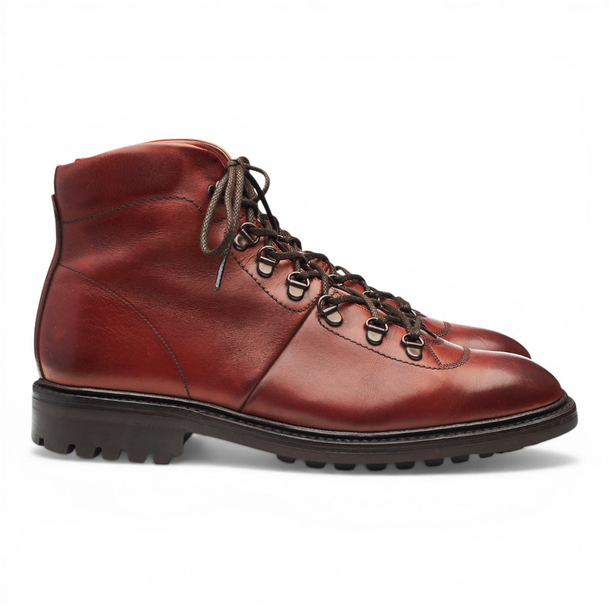 1880 'Hiker' Oxblood Leather Boots UK 9 F