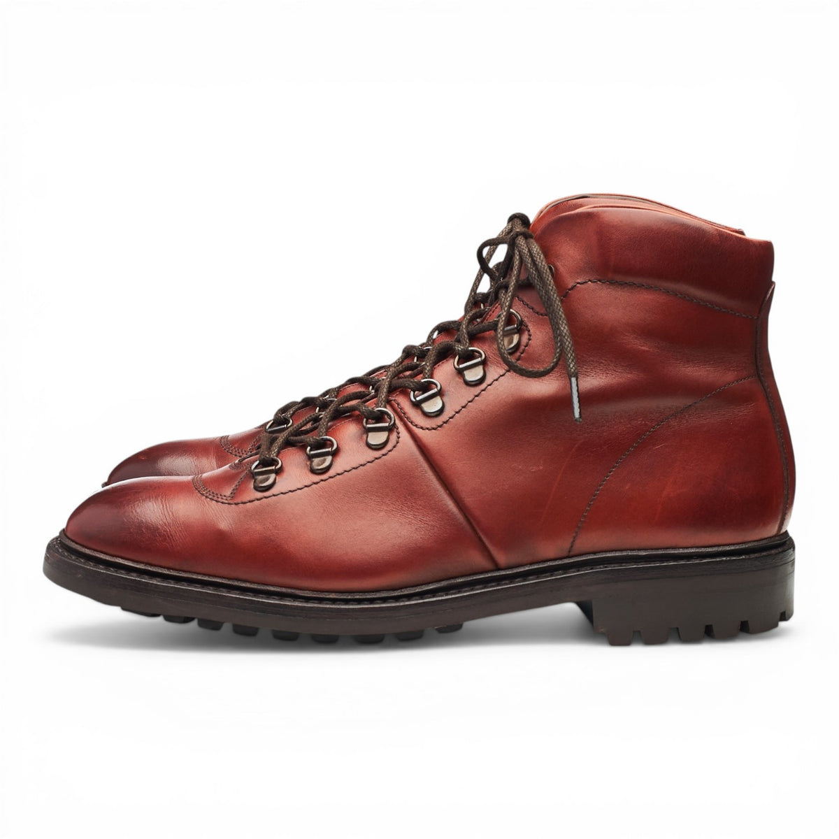 1880 'Hiker' Oxblood Leather Boots UK 9 F