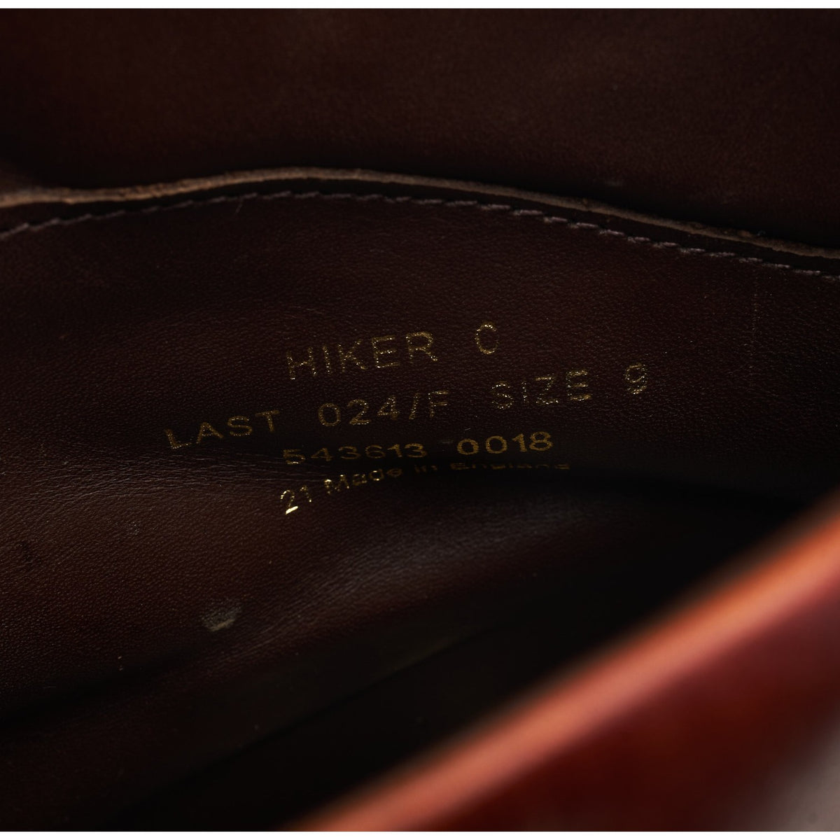 1880 'Hiker' Oxblood Leather Boots UK 9 F