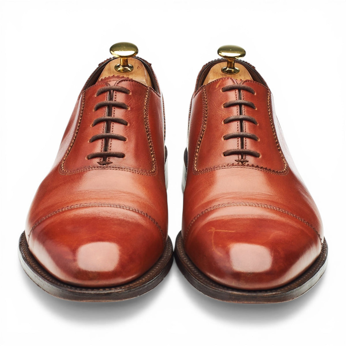 1880 Legacy 'Evans' Conker Brown Leather Oxford UK 8.5 F