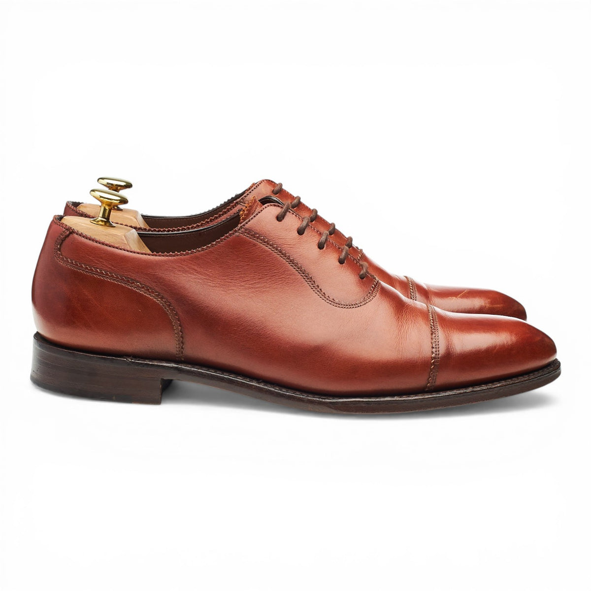 1880 Legacy 'Evans' Conker Brown Leather Oxford UK 8.5 F