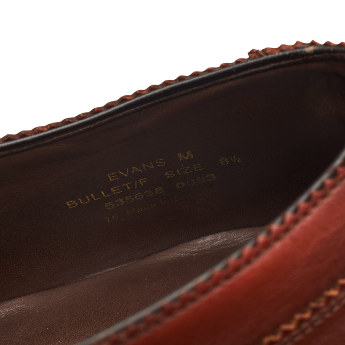 1880 Legacy 'Evans' Conker Brown Leather Oxford UK 8.5 F