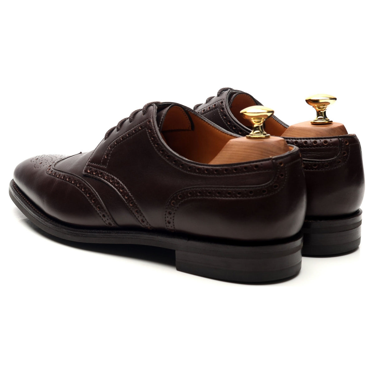 &#39;Darby lll&#39; Dark Brown Leather Derby Brogues UK 6 EE