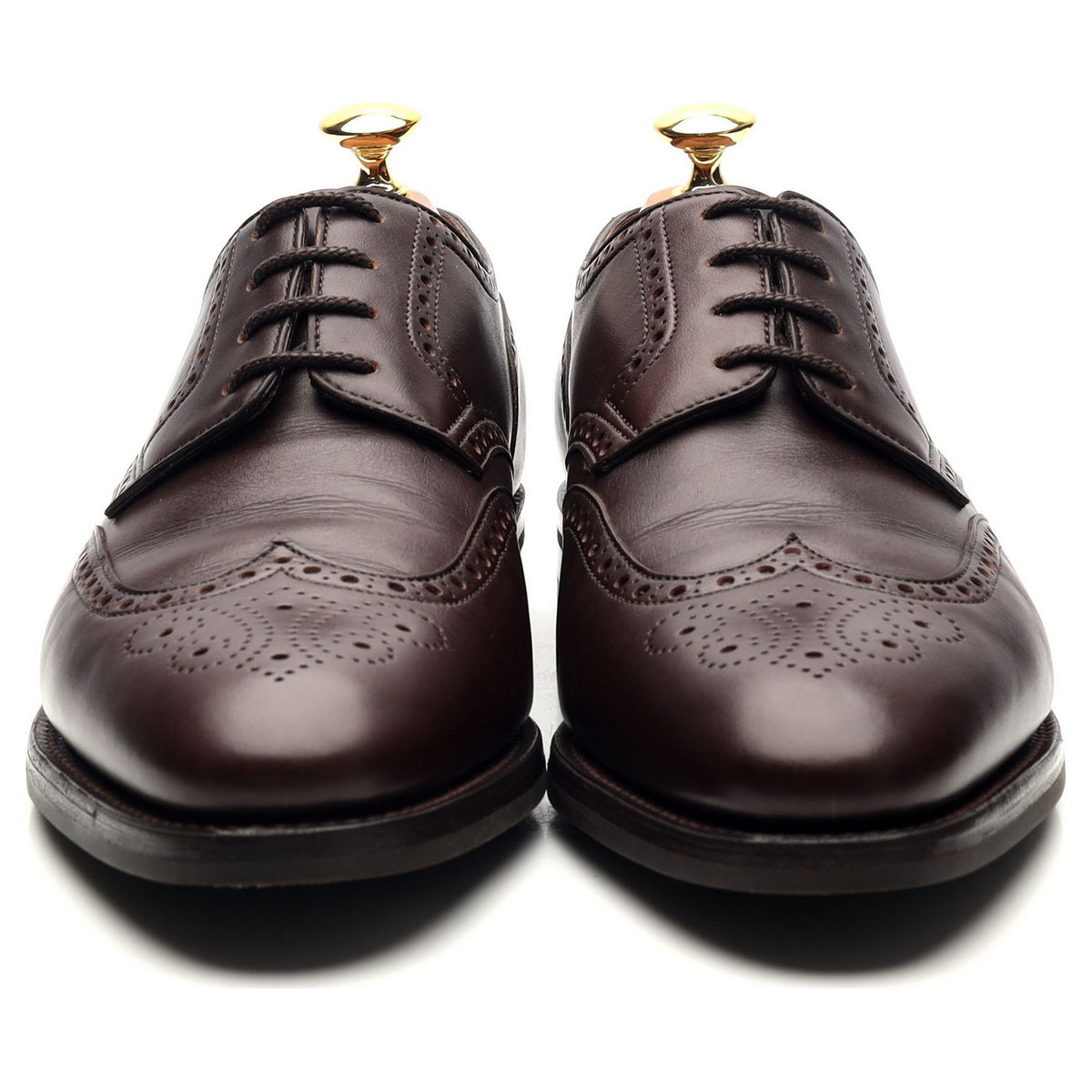 &#39;Darby lll&#39; Dark Brown Leather Derby Brogues UK 6 EE