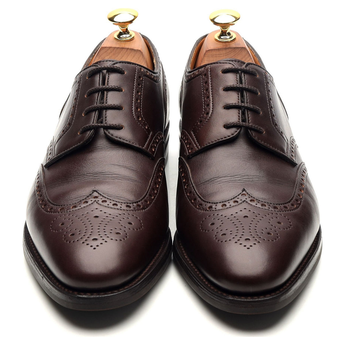 &#39;Darby lll&#39; Dark Brown Leather Derby Brogues UK 6 EE