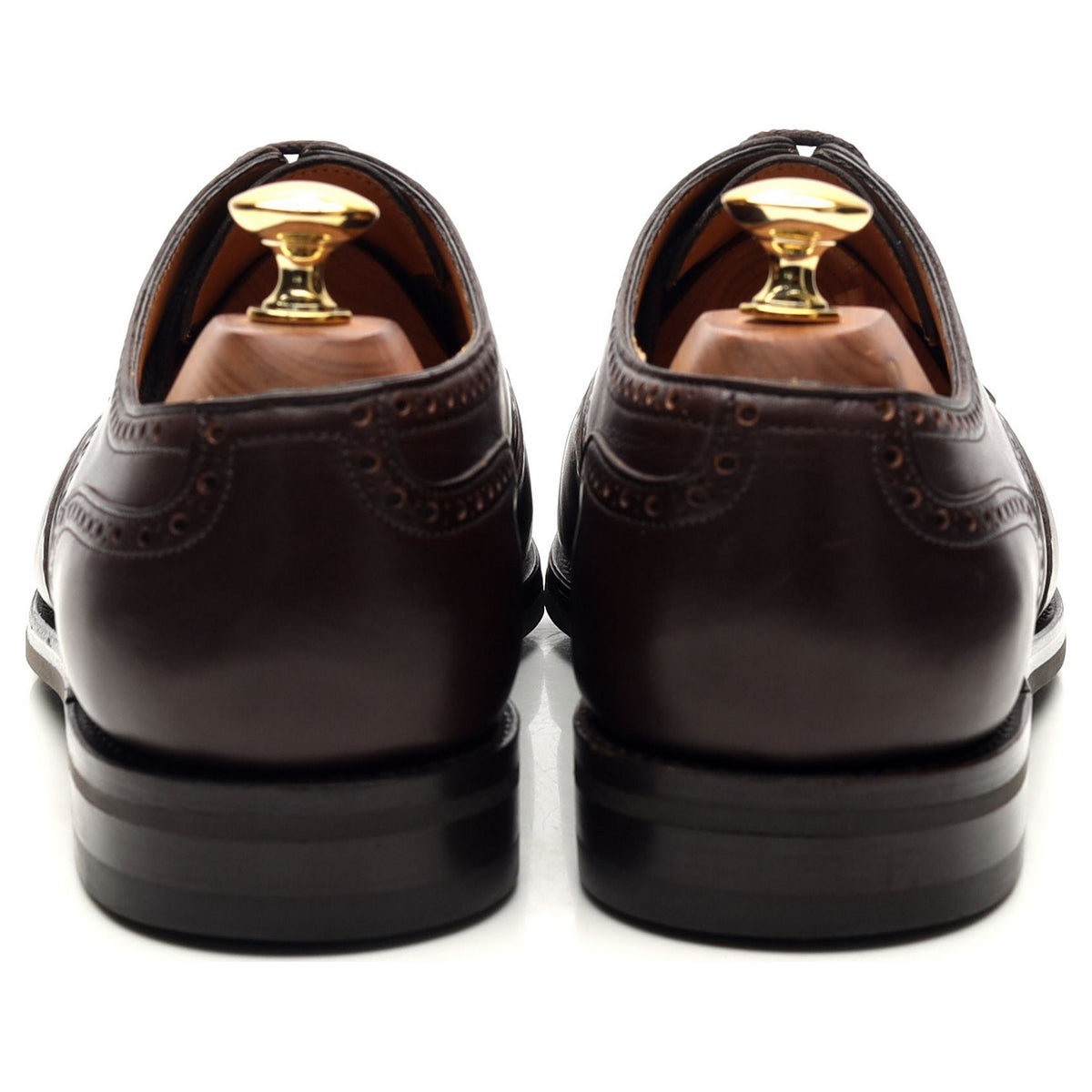 &#39;Darby lll&#39; Dark Brown Leather Derby Brogues UK 6 EE