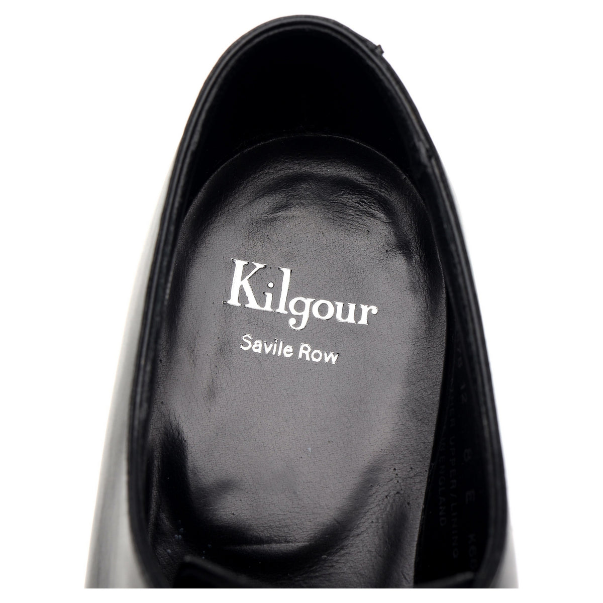 Kilgour &#39;Stanley&#39; Black Leather Derby UK 8 E
