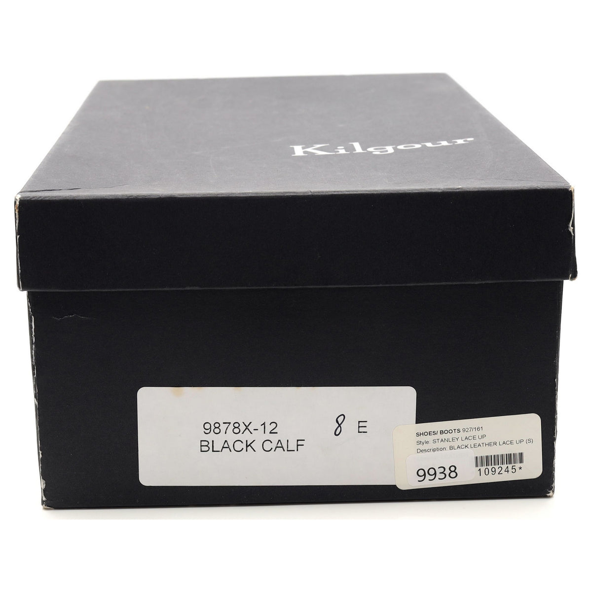 Kilgour &#39;Stanley&#39; Black Leather Derby UK 8 E