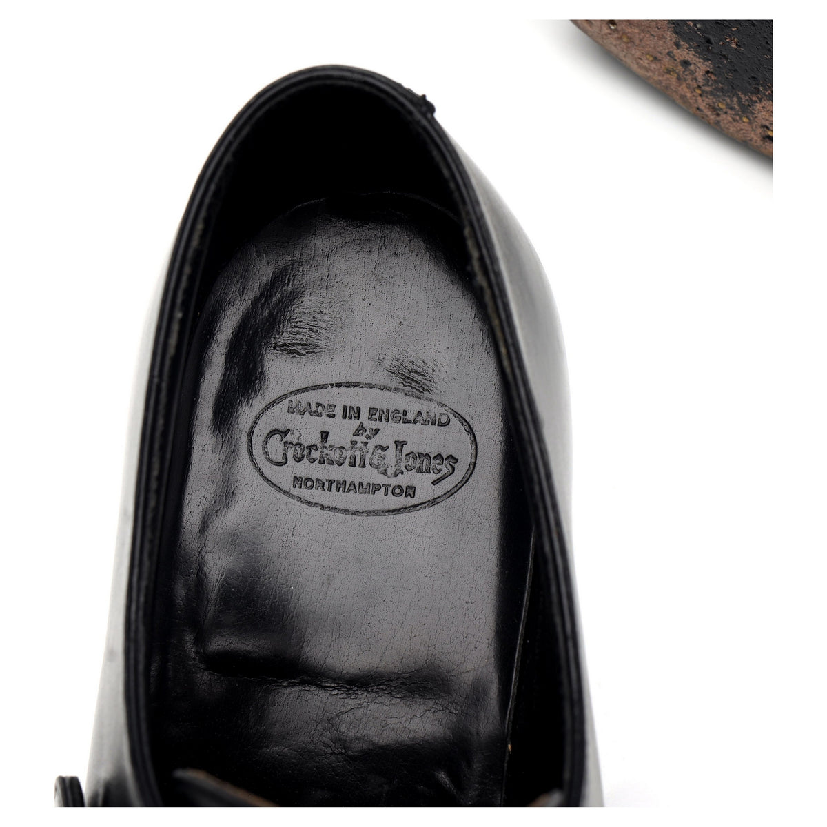 &#39;Savile&#39; Black Leather Monk Strap UK 8 E