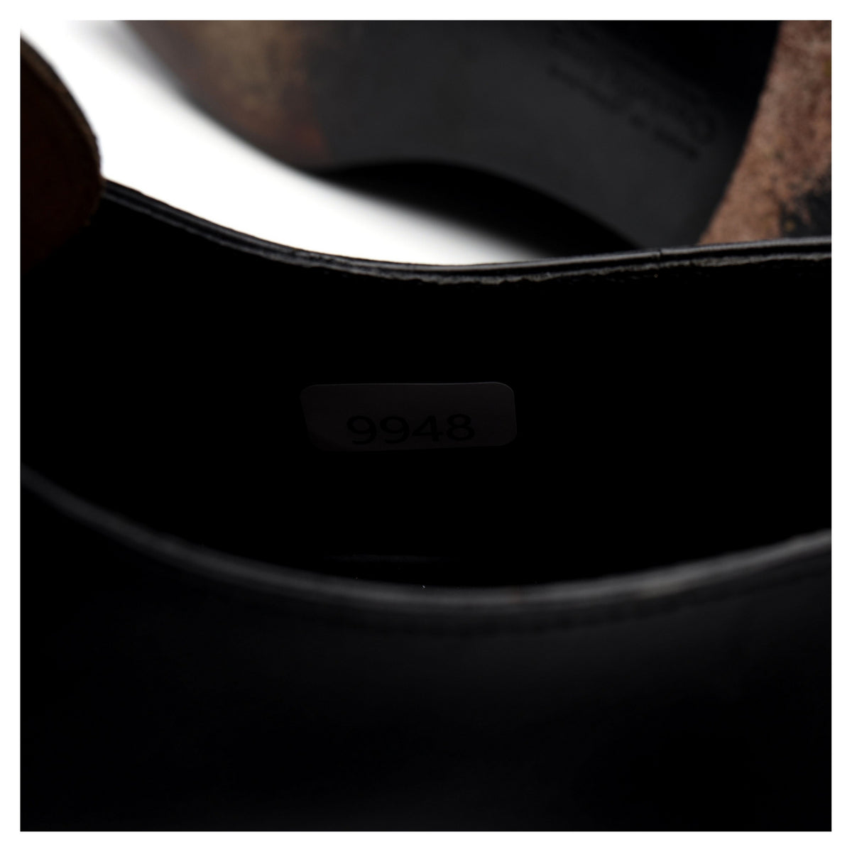 &#39;Savile&#39; Black Leather Monk Strap UK 8 E