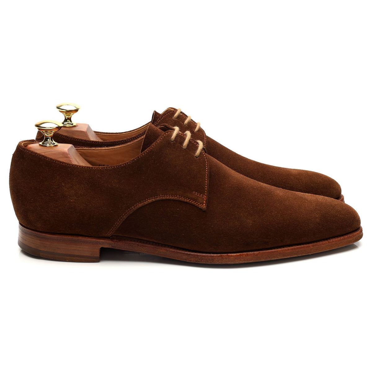 &#39;Newquay&#39; Snuff Brown Suede Derby UK 8.5 E