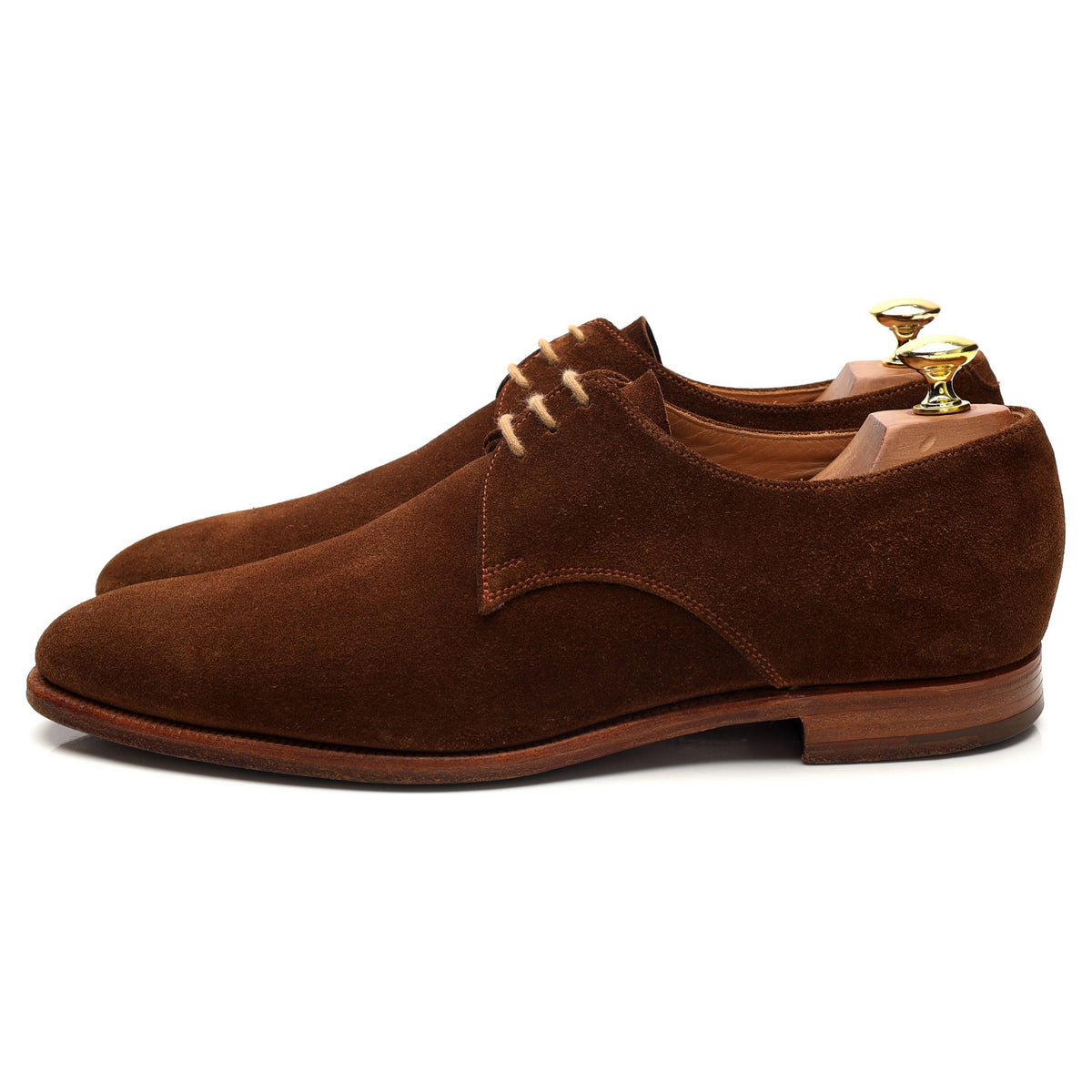 &#39;Newquay&#39; Snuff Brown Suede Derby UK 8.5 E
