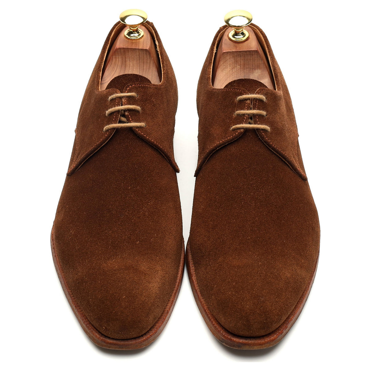 &#39;Newquay&#39; Snuff Brown Suede Derby UK 8.5 E