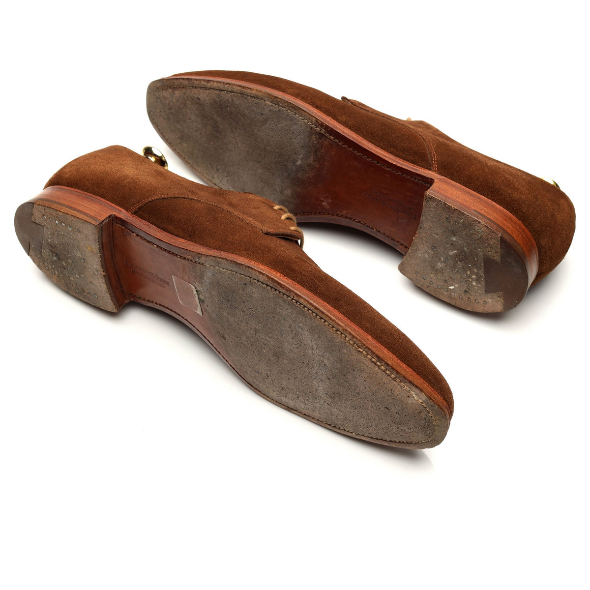 &#39;Newquay&#39; Snuff Brown Suede Derby UK 8.5 E