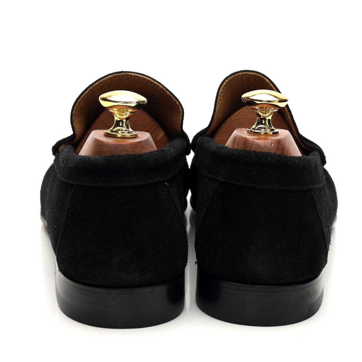 &#39;Camerino&#39; Black Suede Tassel Loafers UK 8.5 EU 42.5