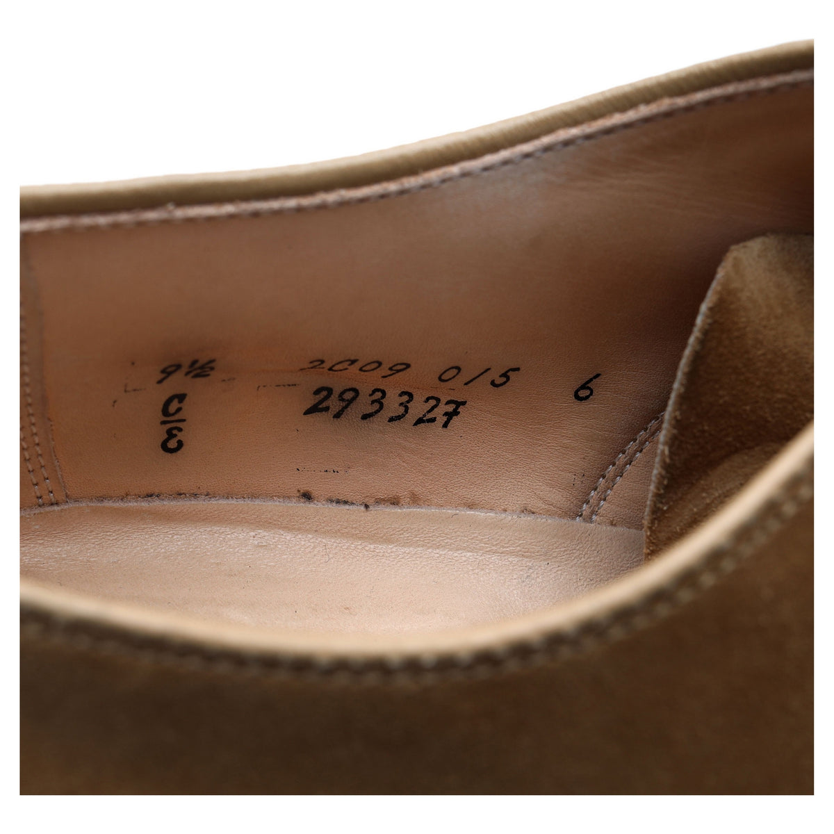 &#39;29332F&#39; Sand Brown Suede Derby UK 8.5 US 9.5 E