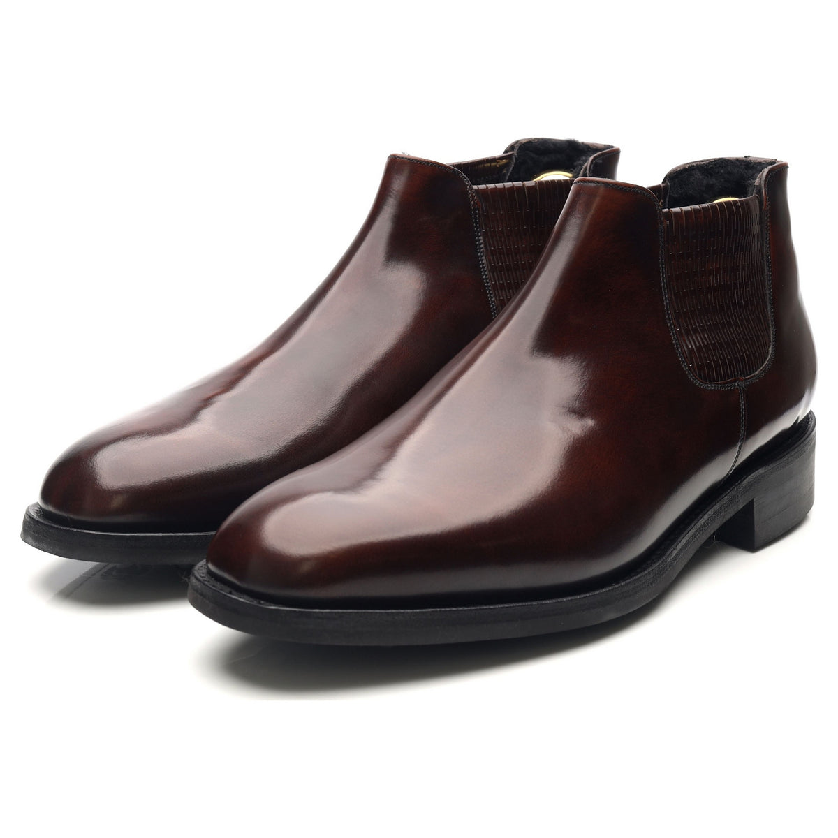 Dark Brown Leather Chelsea Boots UK 11 G