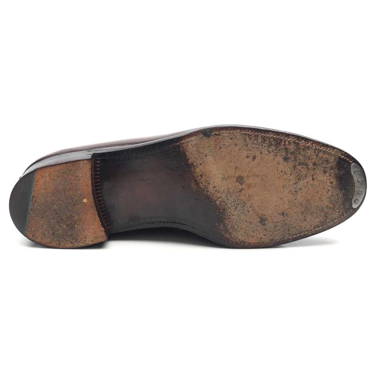 &#39;Ash&#39; Burgundy Leather Fringed Loafers UK 9.5 F