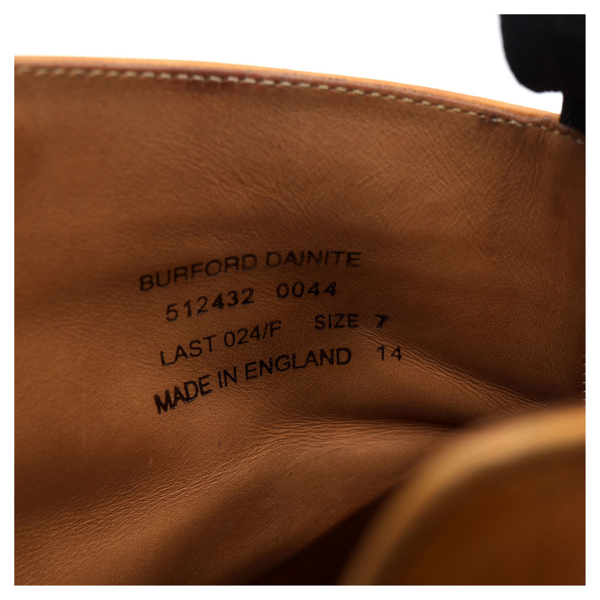 1880 &#39;Burford 2&#39; Tan Brown Leather Brogue Boots UK 7 F