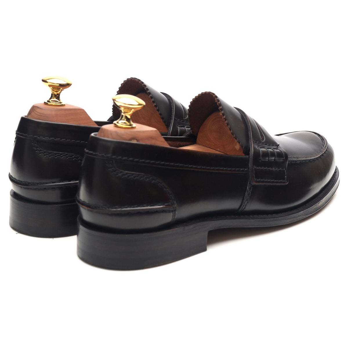 &#39;Tunbridge&#39; Dark Brown Leather Loafers UK 6 G