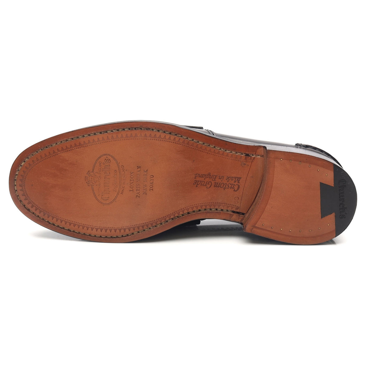 &#39;Tunbridge&#39; Dark Brown Leather Loafers UK 6 G